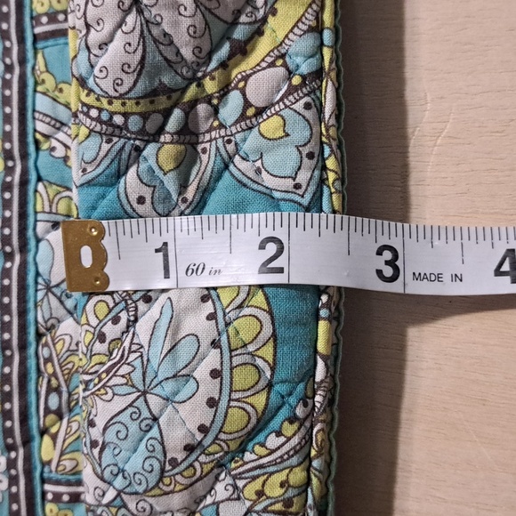 P5 Vera Bradley Peacock Tote Retired Double Handle Toggle Shoulder Bag Small - Picture 9 of 9